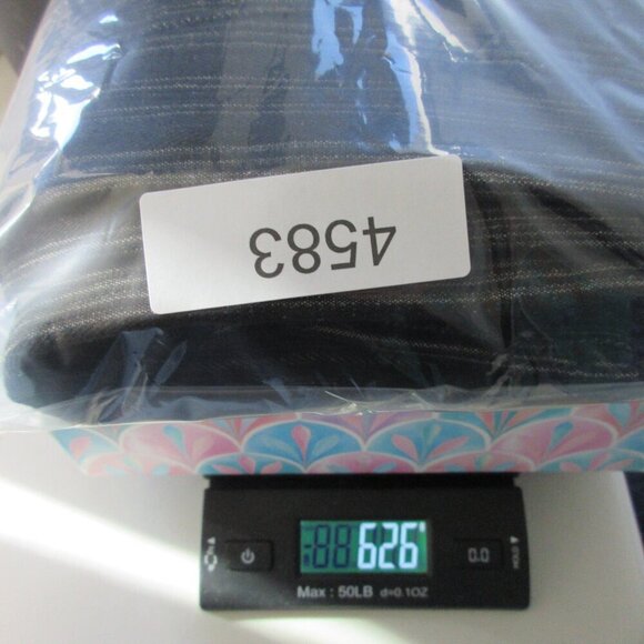 Edikted Women Jeans S Black Low Rise Stripe Lace Trim Wide Leg Trendy Preppy 626 - Picture 16 of 16